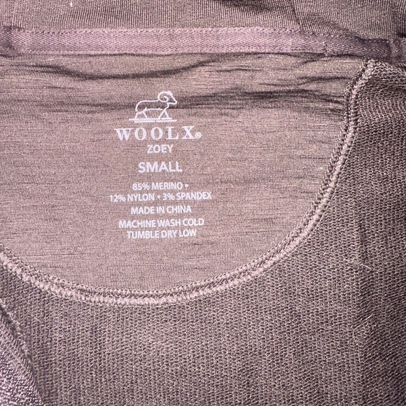 Woolx Zoey full zip jacket in French Roast color. Brand new never worn - Picture 2 of 2